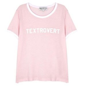 Wildfox Textrovert Johnny Ringer Tee